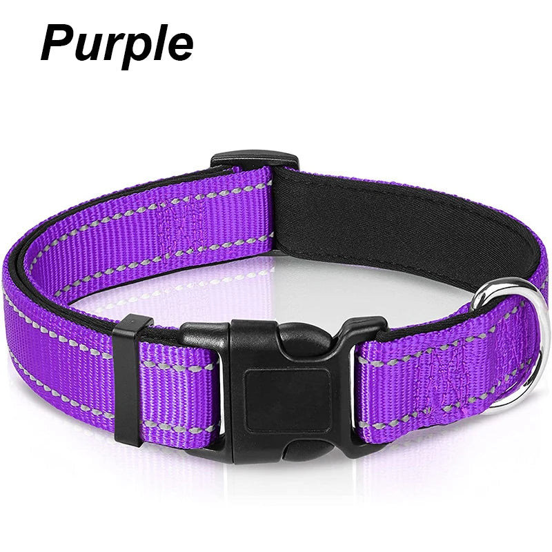 Reflective Dog Collar For Medium Large Dogs