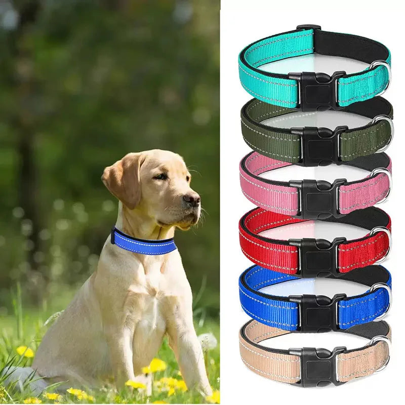 Reflective Dog Collar For Medium Large Dogs