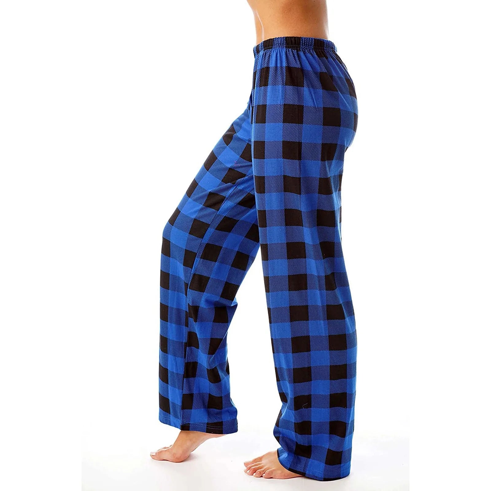 Plaid Cotton Loose Ladies Pyjama Pants