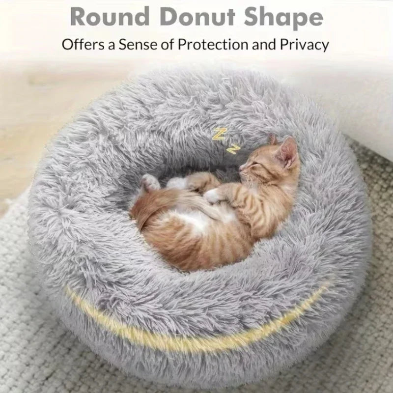 Plush Dog Bed & Cat