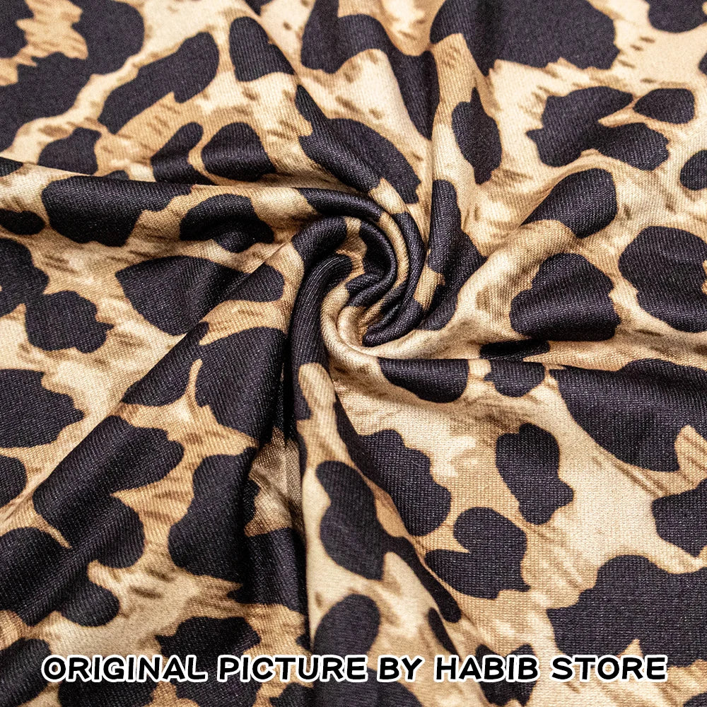 High Waist Leopard Print Flare Legging