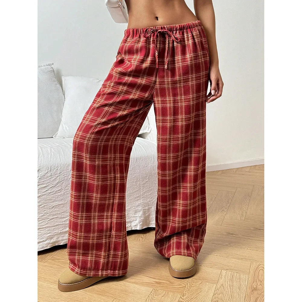 Trendy Classic Leopard Print Loose-Fit Wide-Leg