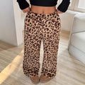 Loose Fit Leopard Pants