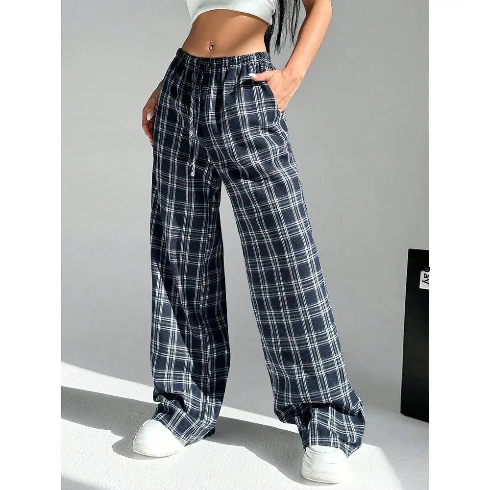 Trendy Classic Leopard Print Loose-Fit Wide-Leg