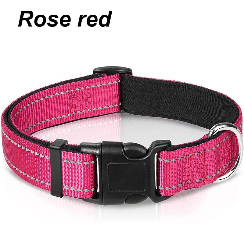Reflective Dog Collar For Medium Large Dogs