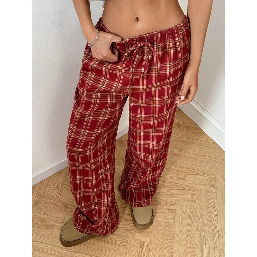 Trendy Classic Leopard Print Loose-Fit Wide-Leg