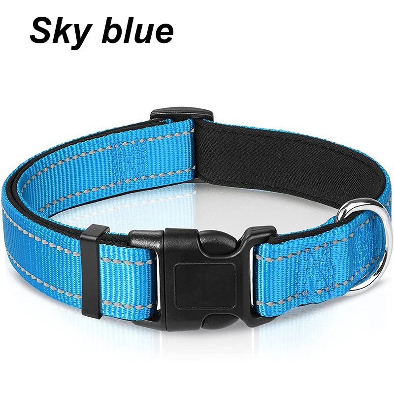 Reflective Dog Collar For Medium Large Dogs