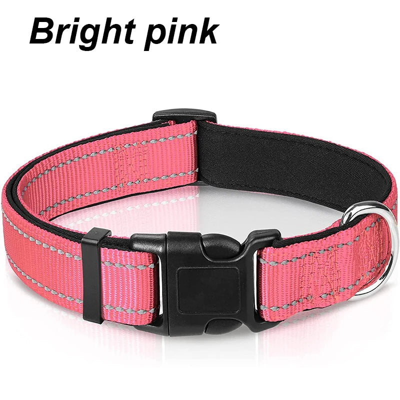 Reflective Dog Collar For Medium Large Dogs
