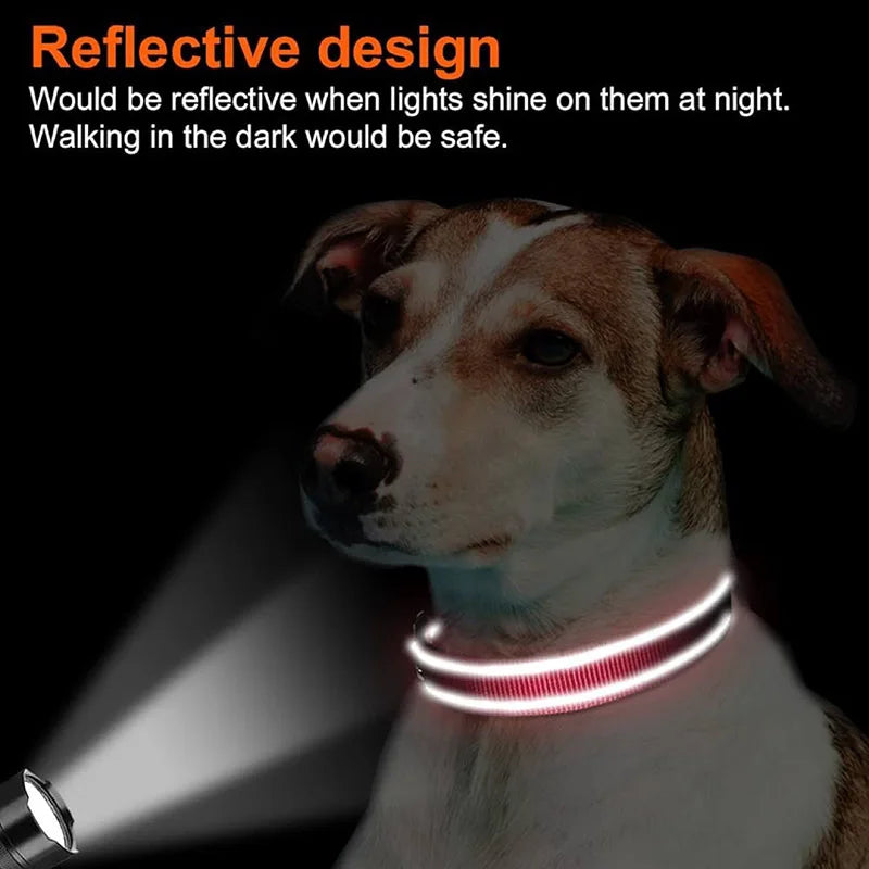 Reflective Dog Collar For Medium Large Dogs